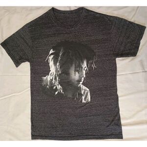 BOB MARLEY Black & Gray Tee shirt Men Size Large Portrait‎